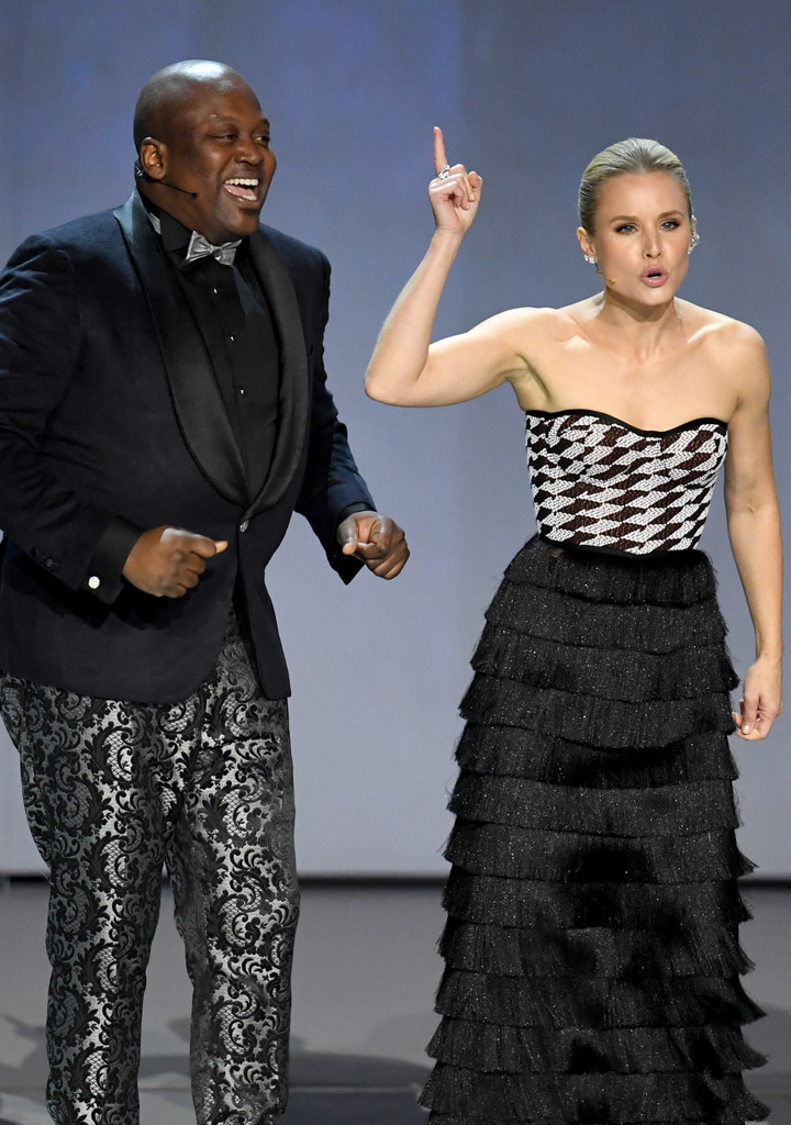 Kristen Bell, Tituss Burgess, 2018 Emmy Awards, Opening Act Kristen Bell, Tituss Burgess, 2018 Emmy Awards, Opening Act